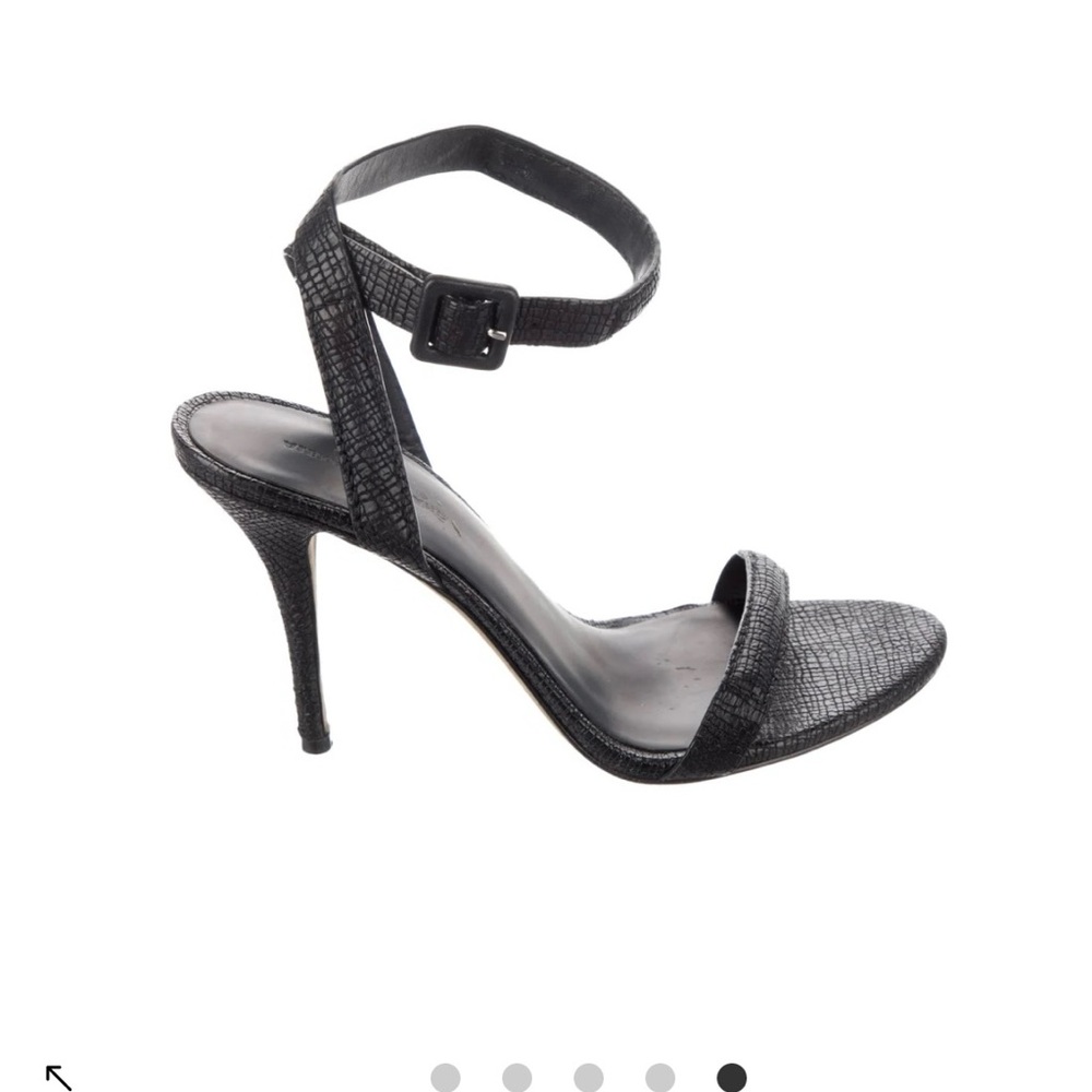 Alexander Wang Antonia‎ Black Textured Heel sandals